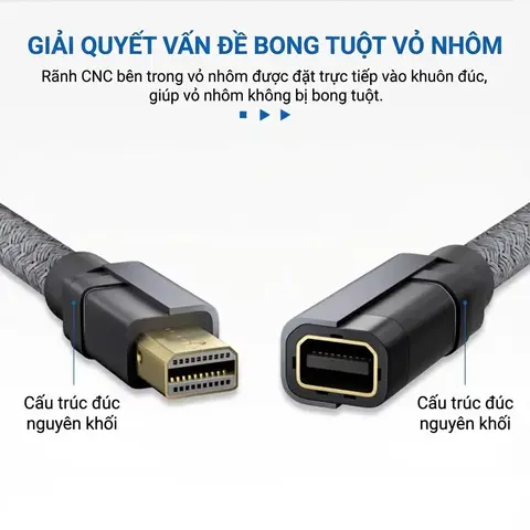 Cáp Mini DP extension màu đen chất lượng cao