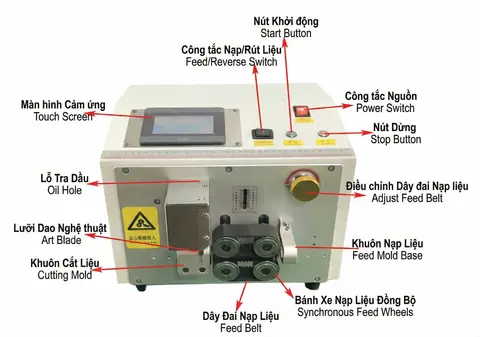 Tổng quan máy cắt ống mềm công nghiệp HS-30 bản cảm ứng