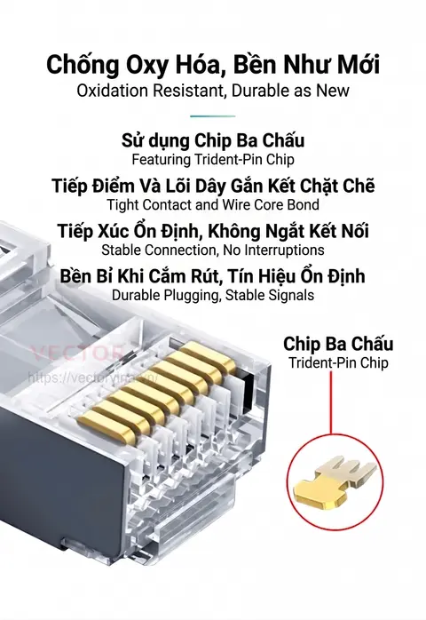 Đa dạng kích thước cáp mạng