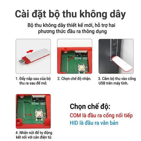 Hướng dẫn cài đặt bộ thu không dây USB