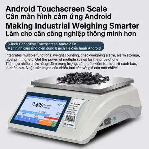Cân điện tử thông minh màn hình cảm ứng Android VT-CTM