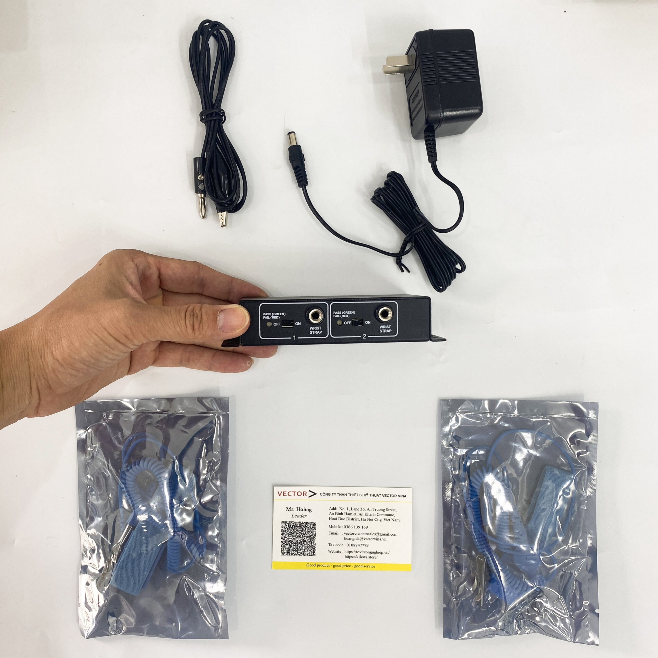 Bakon BK518-2 | Thiết Bị Giám Sát Vòng Đeo Tay Chống Tĩnh Điện (2 Cổng) - Ảnh 2