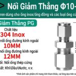 Khớp Nối Thẳng Hạt Bắp Inox 304 (Ferrule Union) - Chịu Áp Lực Cao