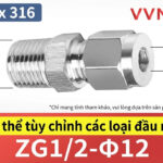 Đầu Nối Inox 316L - ZG/NPT Chịu Áp Cao