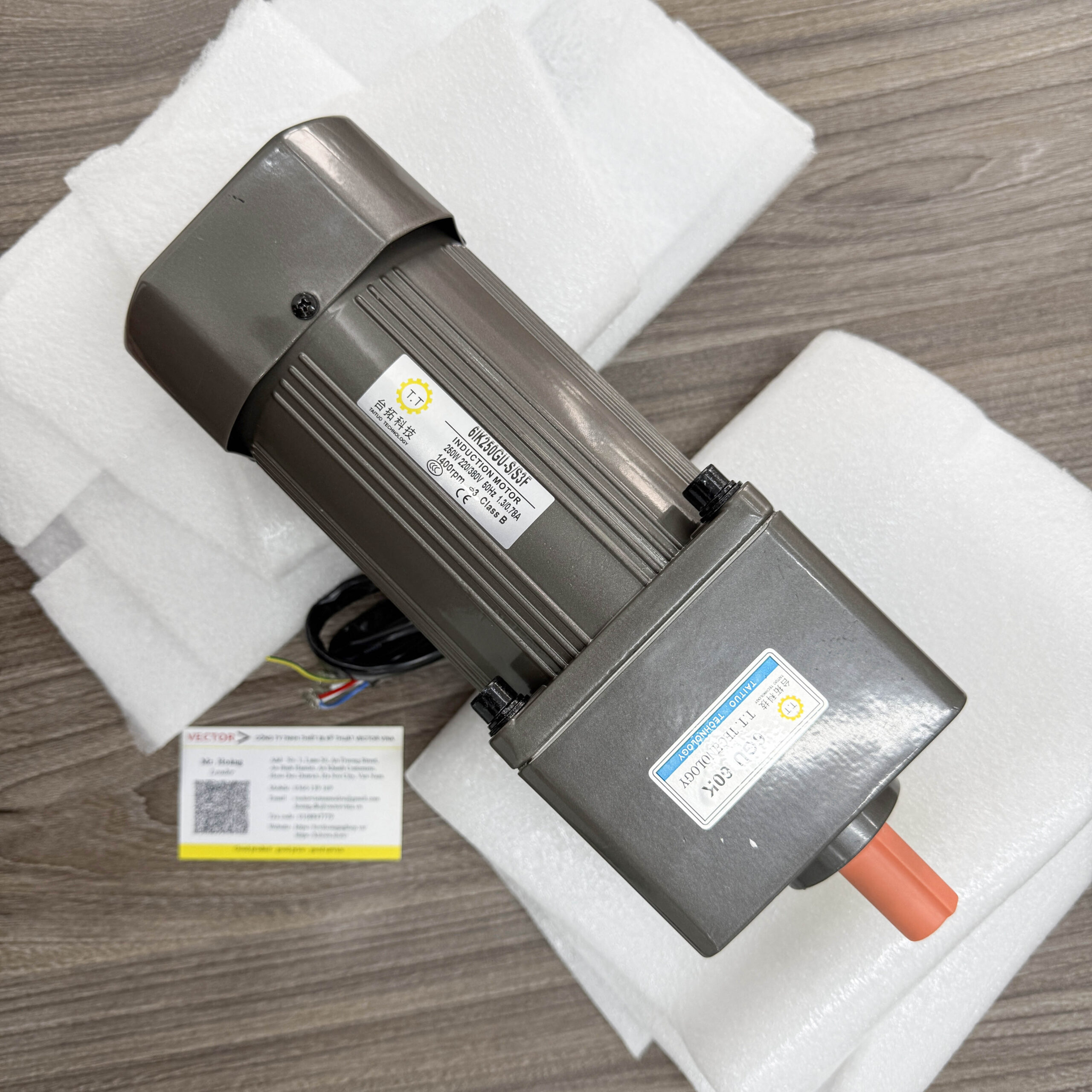 Động Cơ Giảm Tốc TAITUO 6IK250GU-S/S3F / 6GU 60K - 3 Pha, 250W, 220/380V
