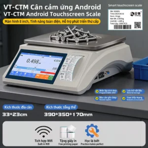 Cân điện tử thông minh màn hình cảm ứng Android VT-CTM